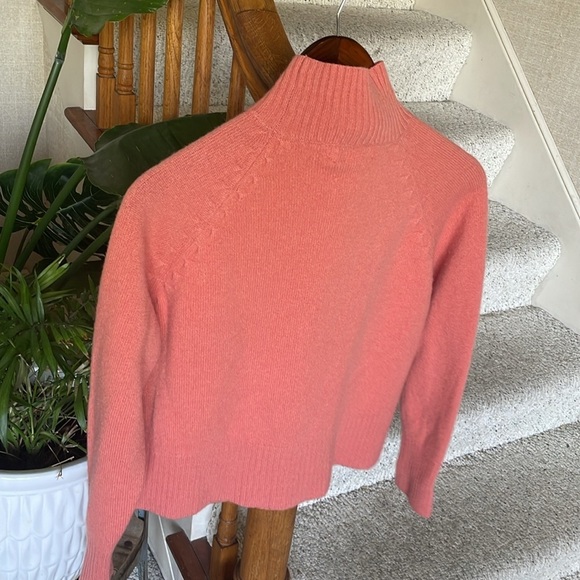Field Gear Cozy Coral Cashmere Mockneck Sweater - Picture 6 of 14